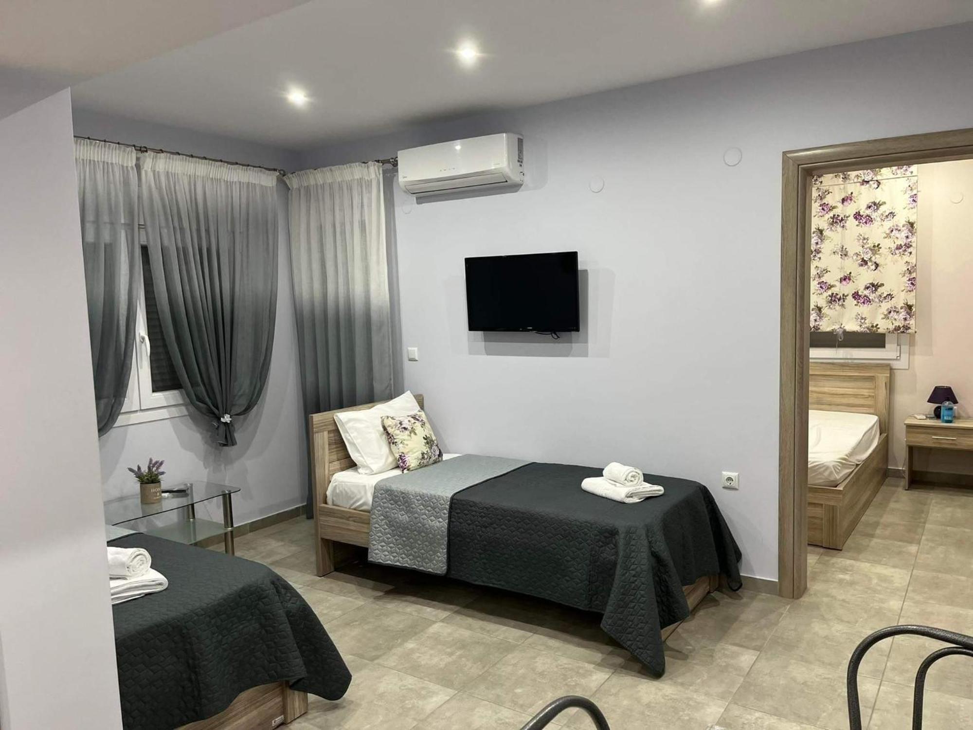 Kaiafas Luxury Philoxenia Apartman Néa Péramos Szoba fotó