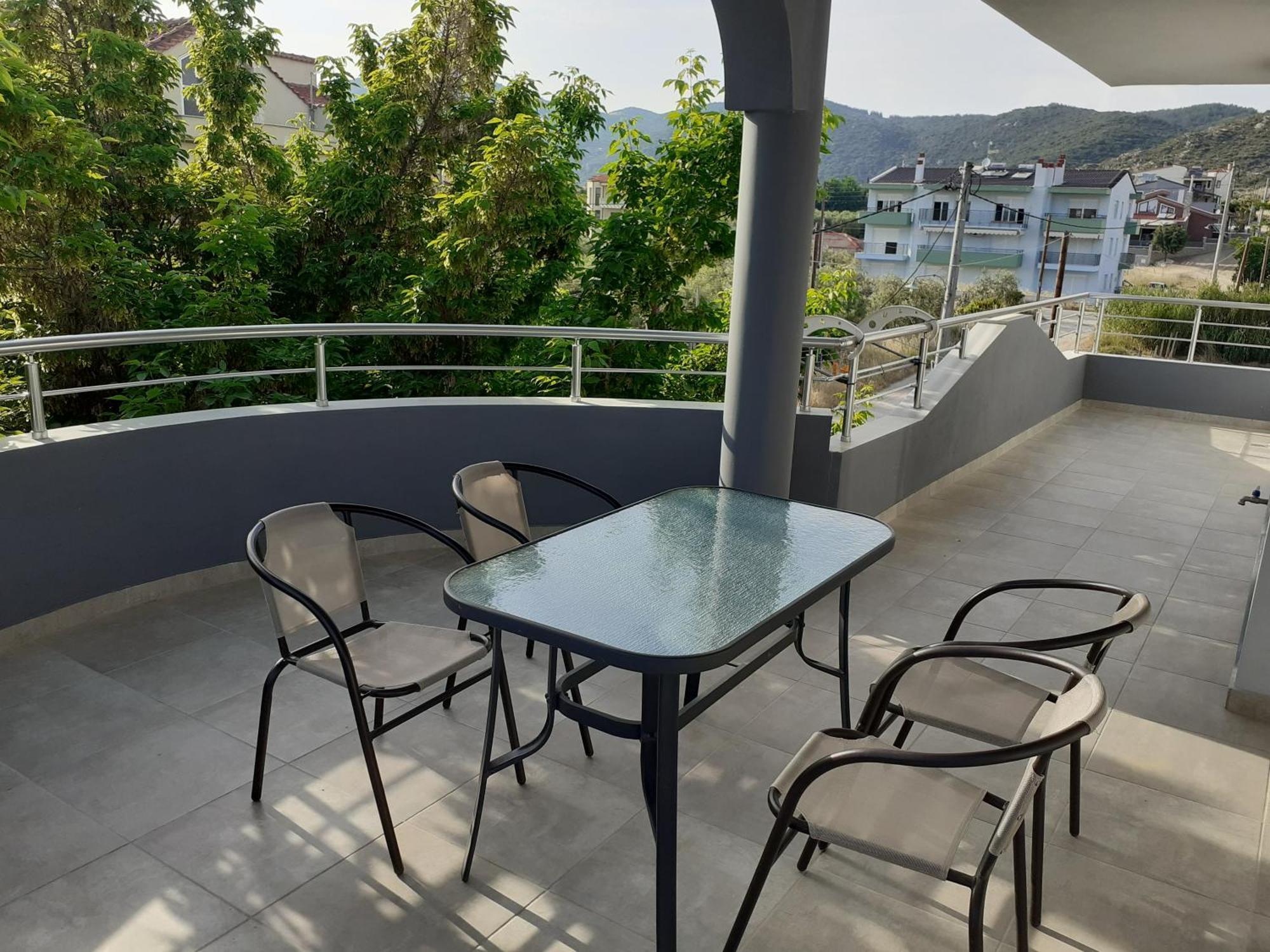 Kaiafas Luxury Philoxenia Apartman Néa Péramos Szoba fotó